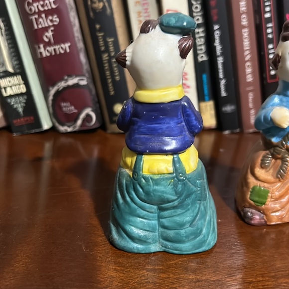 Set of 2 porcelain clowns with bells inside - Picture 3 of 5